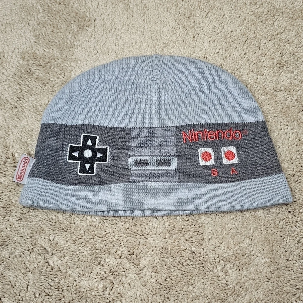 Vintage Nintendo Beanie Winter Hat Size 22in